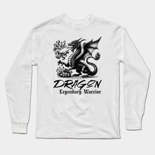 Legendary Warrior Vintage Dragon Long Sleeve T-Shirt